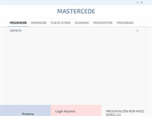 Tablet Screenshot of mastercede.com